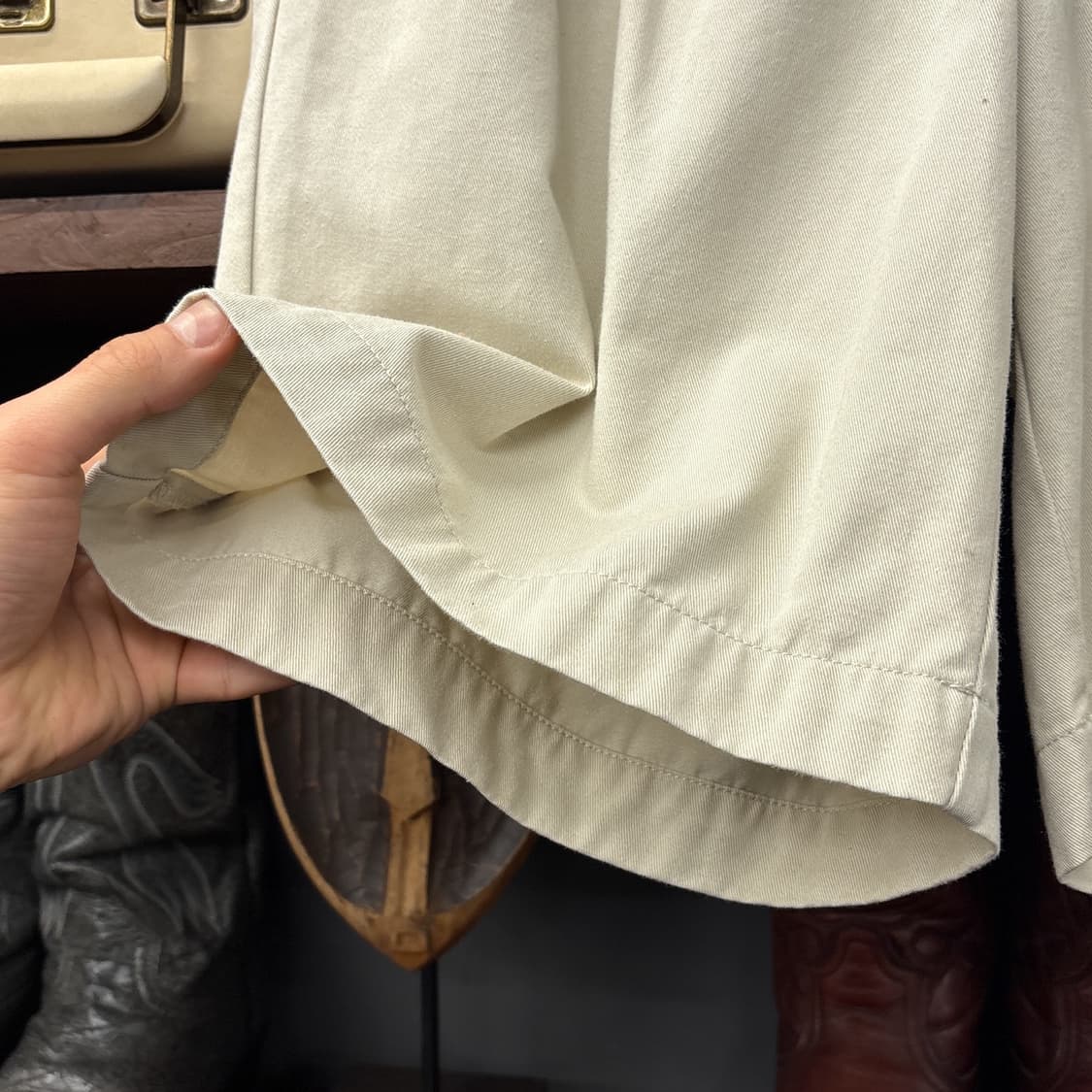 90s 폴로 랄프로렌 투턱 플리츠 테일러 쇼츠 치노팬츠 N1106   상품이미지5