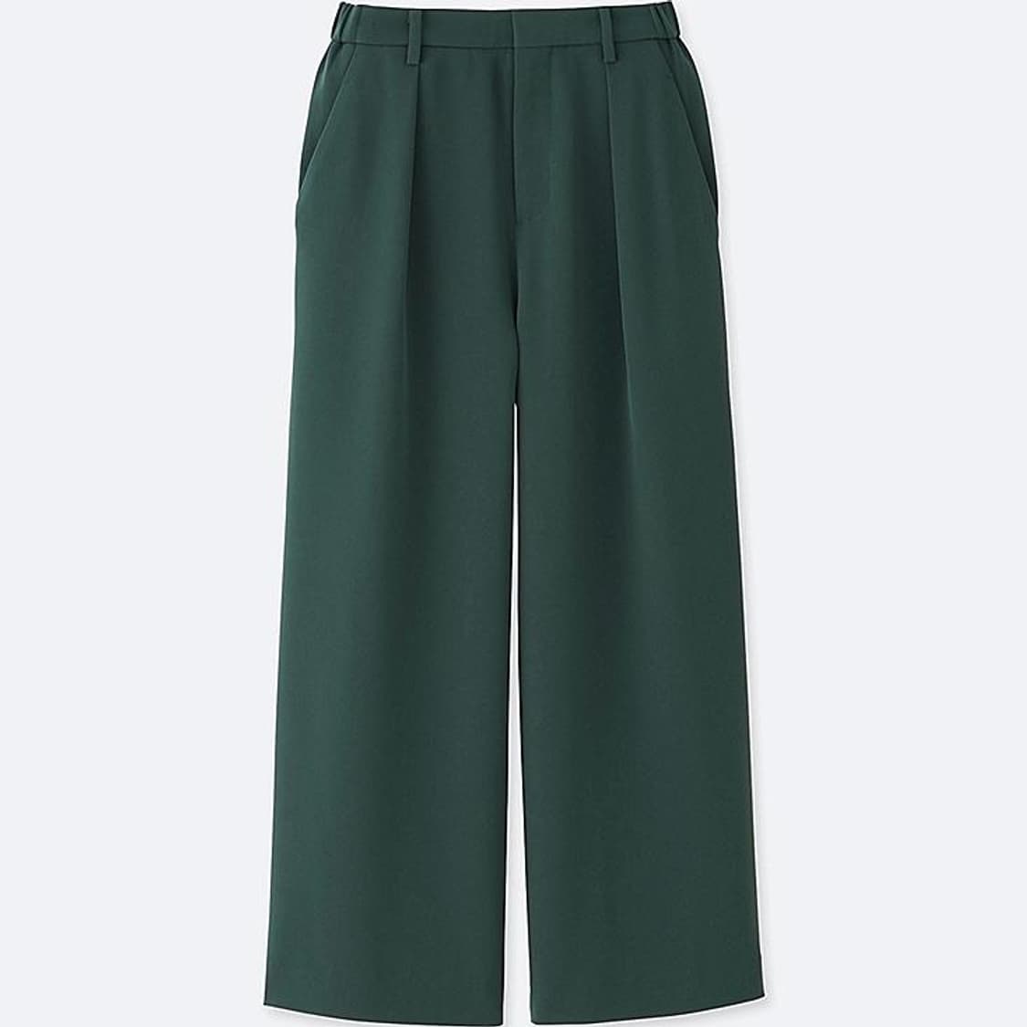 Pintuck Wide Slacks (Forest) 상품이미지1