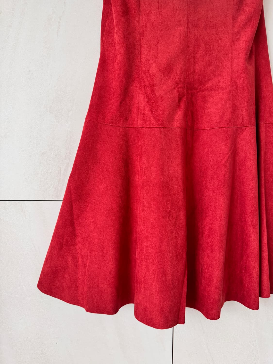 새상품 George J. Love 레드 V넥 원피스 38(44,55사이즈 상품이미지9