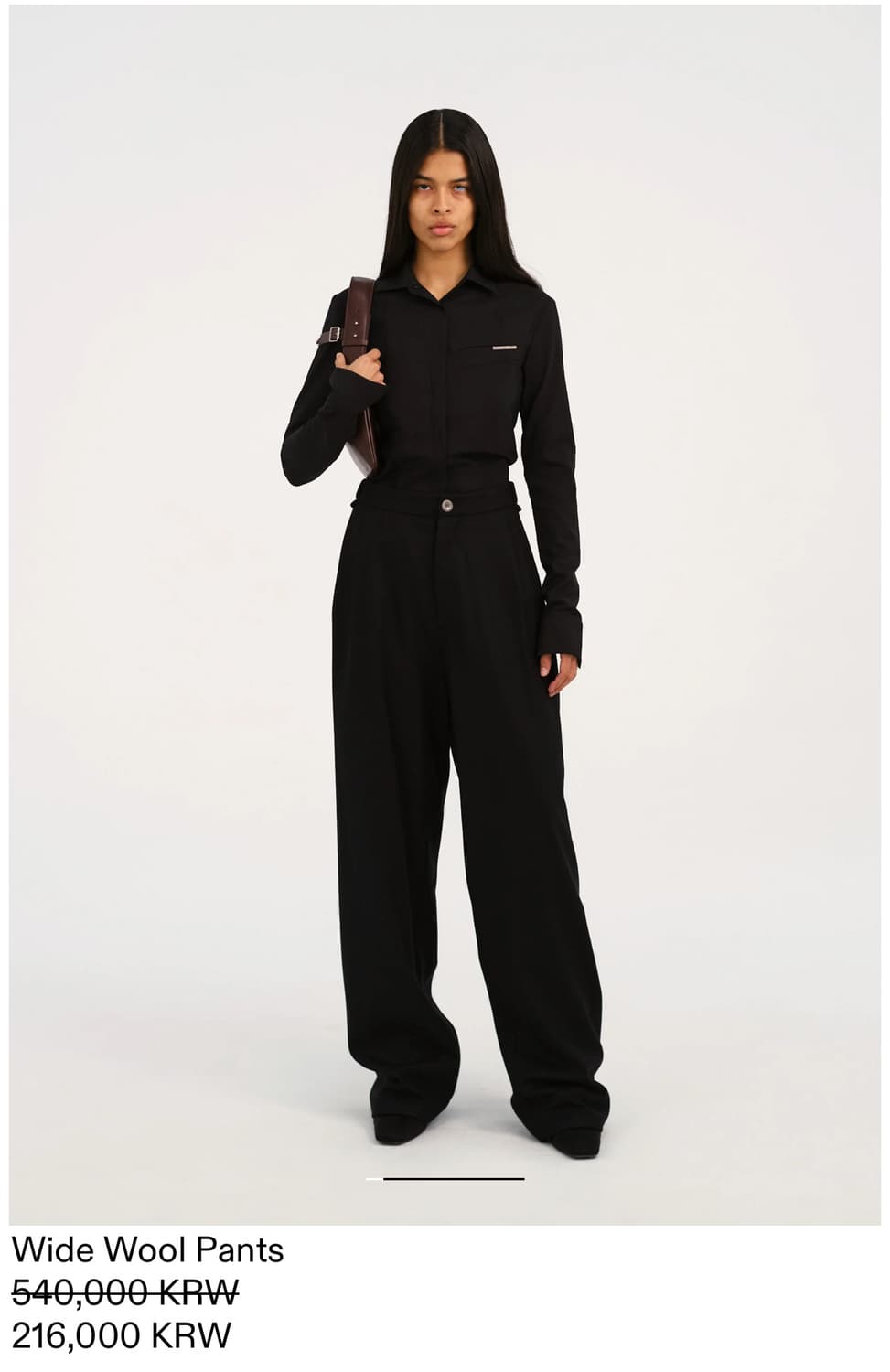 [1,2 구매] Hyein seo Wool pants black 상품이미지1