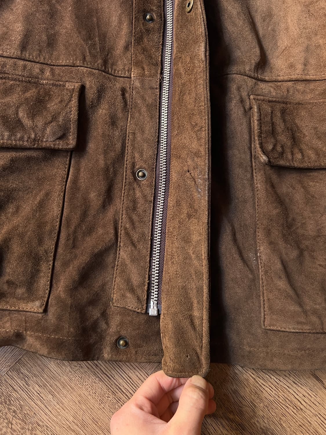 [L]폴로 랄프로렌 체크 라이닝 스웨이드 헌팅 자켓 상품이미지6