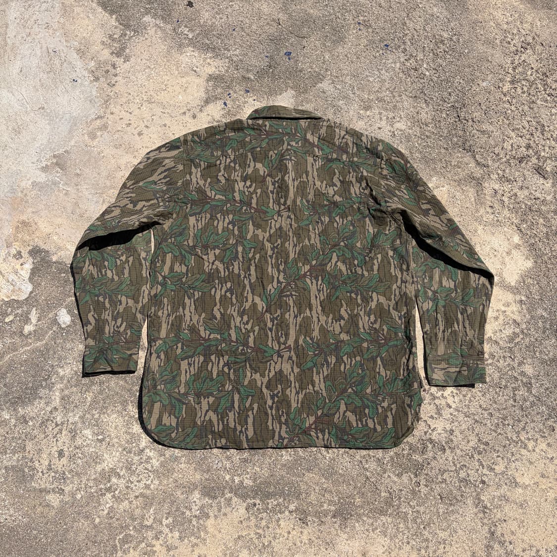 80s-90s Greenleaf 카모 빈티지 셔츠 XL 상품이미지6