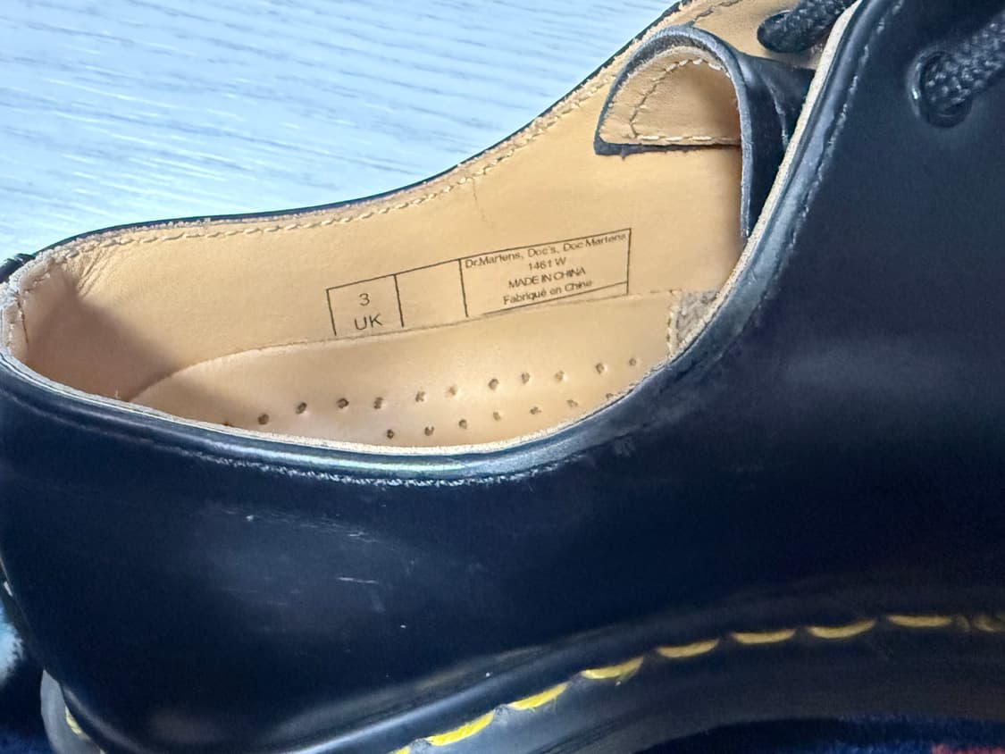 닥터마틴 1461 스무스 3홀 블랙 uk 3 220~230 상품이미지3