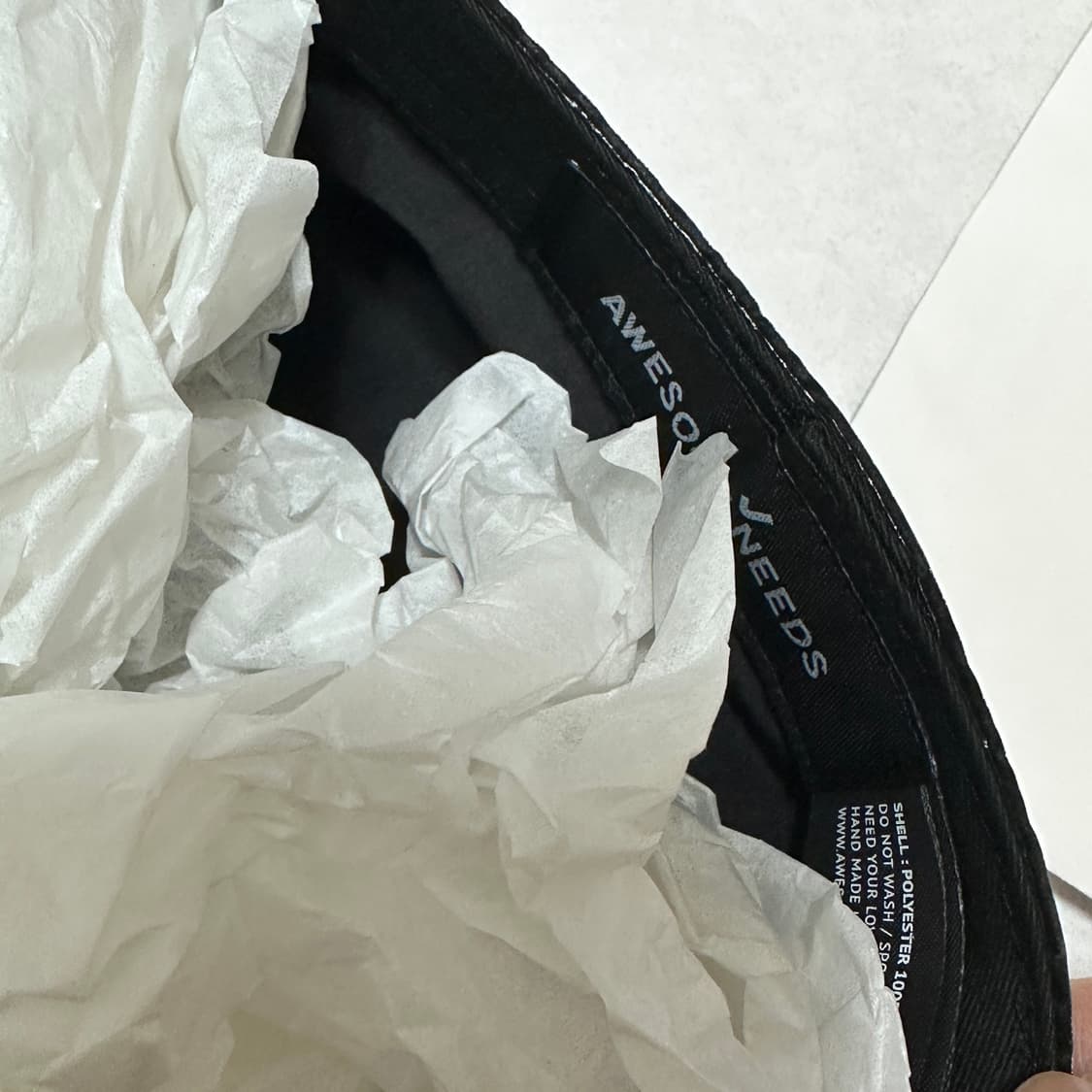 어썸니즈 벨보이캡 리본 블랙 새상품  상품이미지6