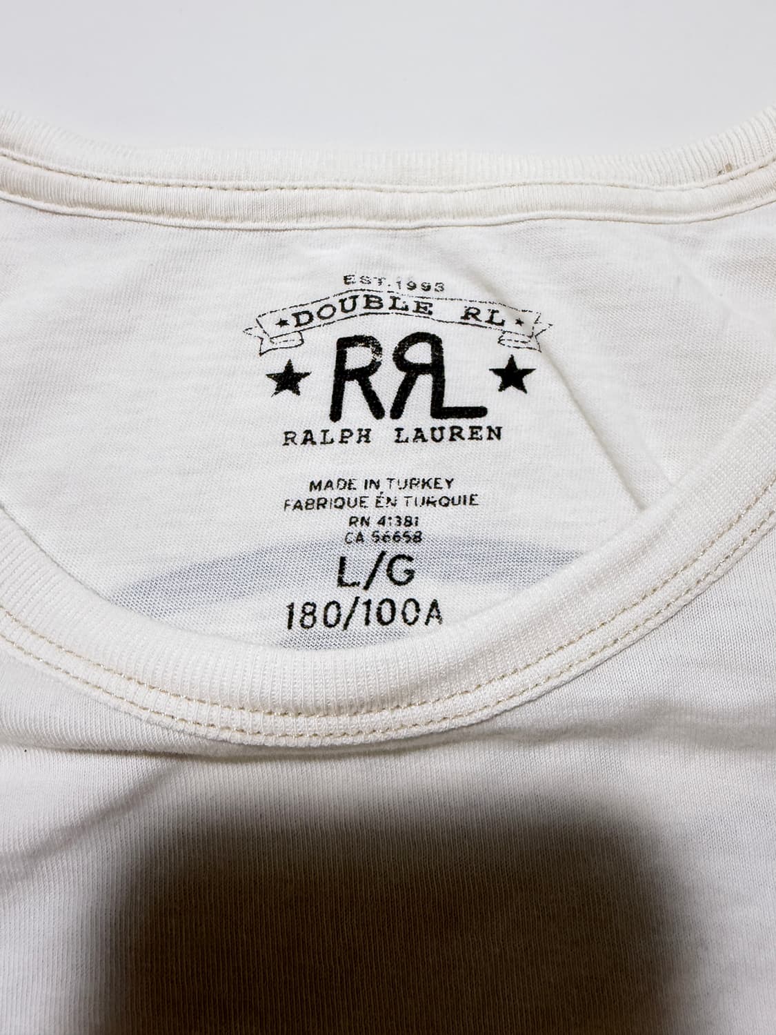 Rrl 가먼트 다이 저지 그래픽 티셔츠 상품이미지5
