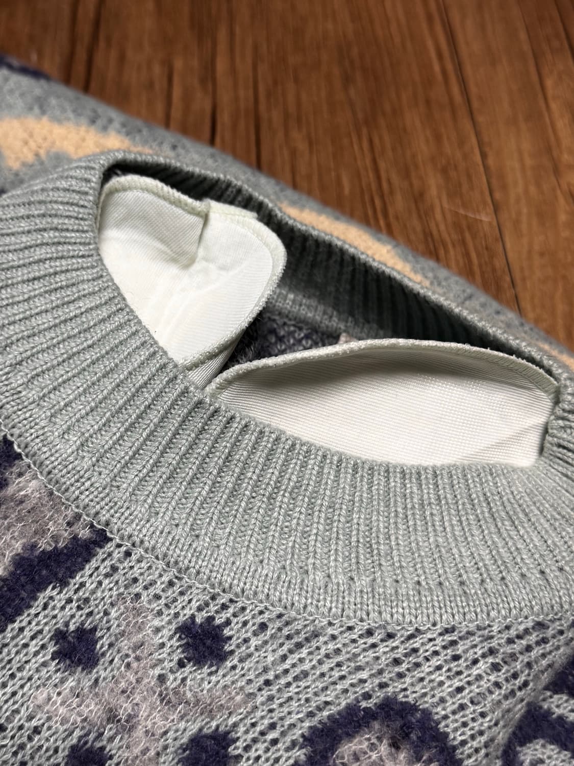  his miss 패턴 니트 스웨터 상품이미지4