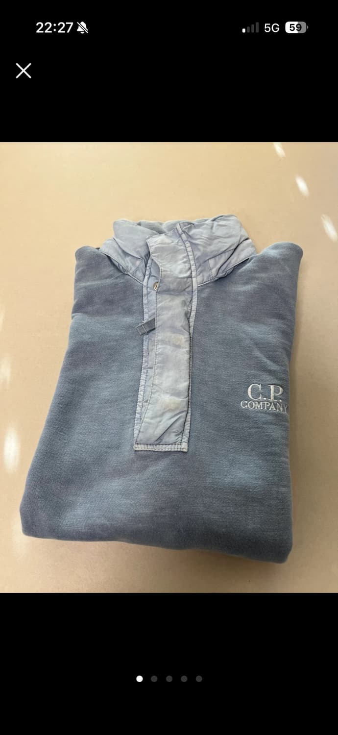 100) C.P. Company 하프 집업 남성 니트 상품이미지1