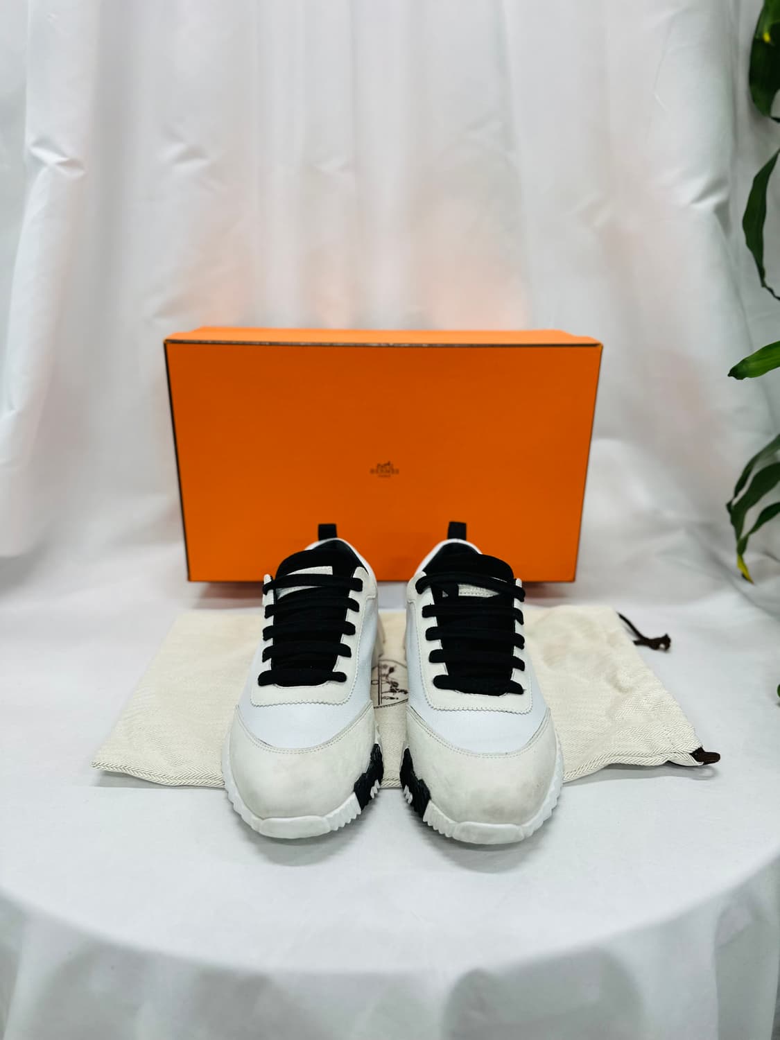 [정품] 에르메스 바운싱 화이트 코트스킨 블랑 38.5사이즈 상품이미지4