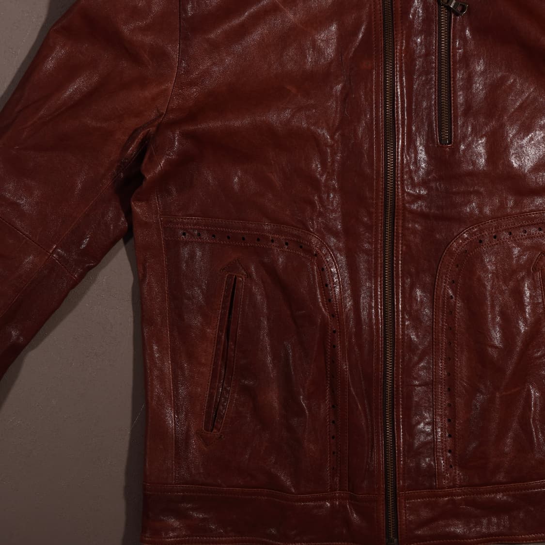 빈폴 레더 엠보 웨스턴 자켓  상품이미지3