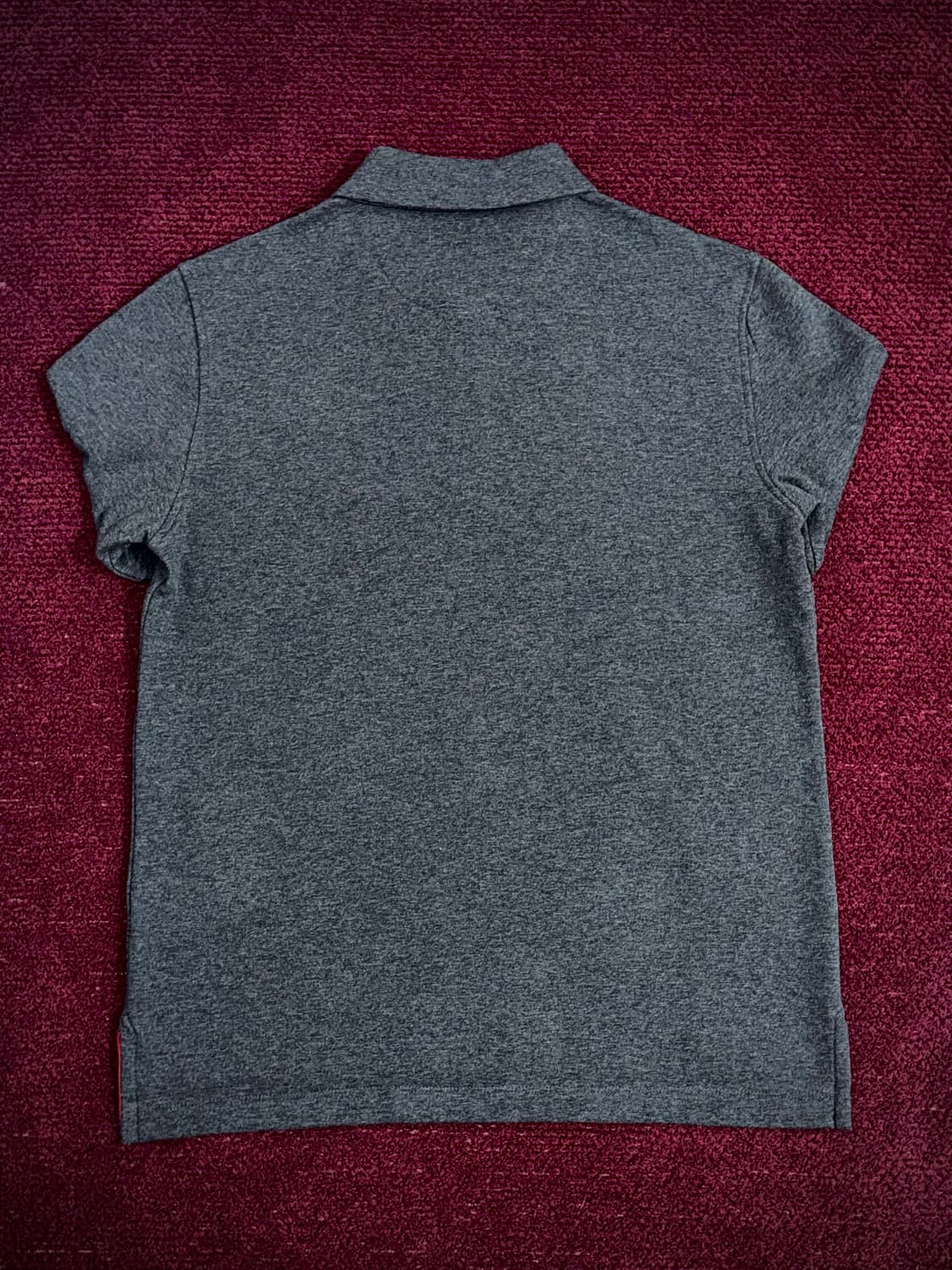 POLO 폴로 카라 긴팔티 다크그레이 95 M 상품이미지5