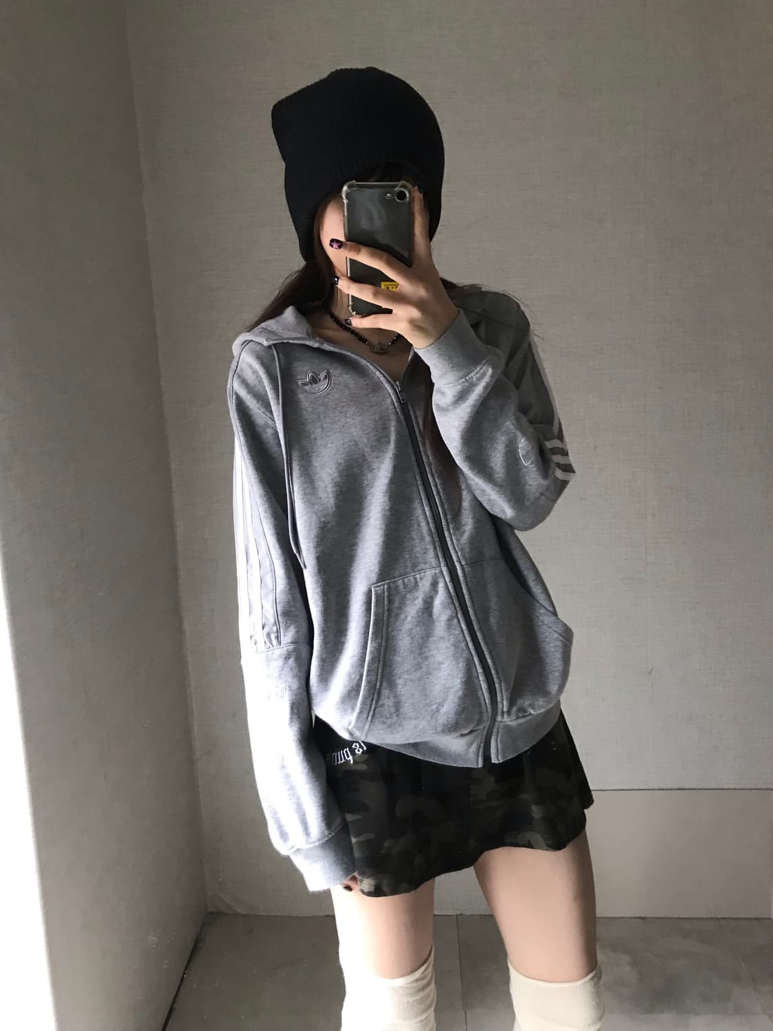 아디다스 그레이 파이어버드 후드집업 상품이미지5