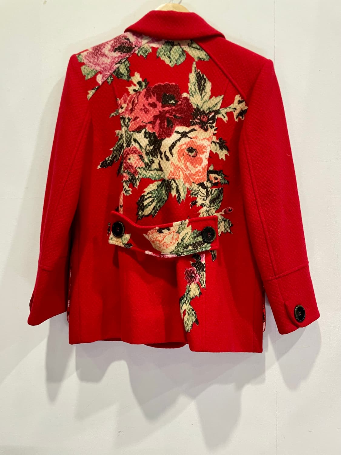 KENZO 겐조 빨간색 더블 버튼 코트 40 상품이미지2