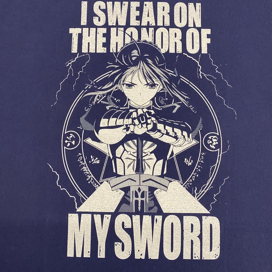 코스파 페이트 세이버 00s 빈티지 애니메이션 티셔츠 상품이미지4