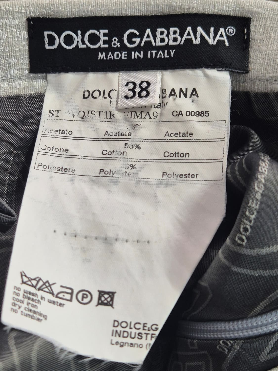 DOLCE&GABBANA돌체앤가바나실버 스커트 상품이미지5