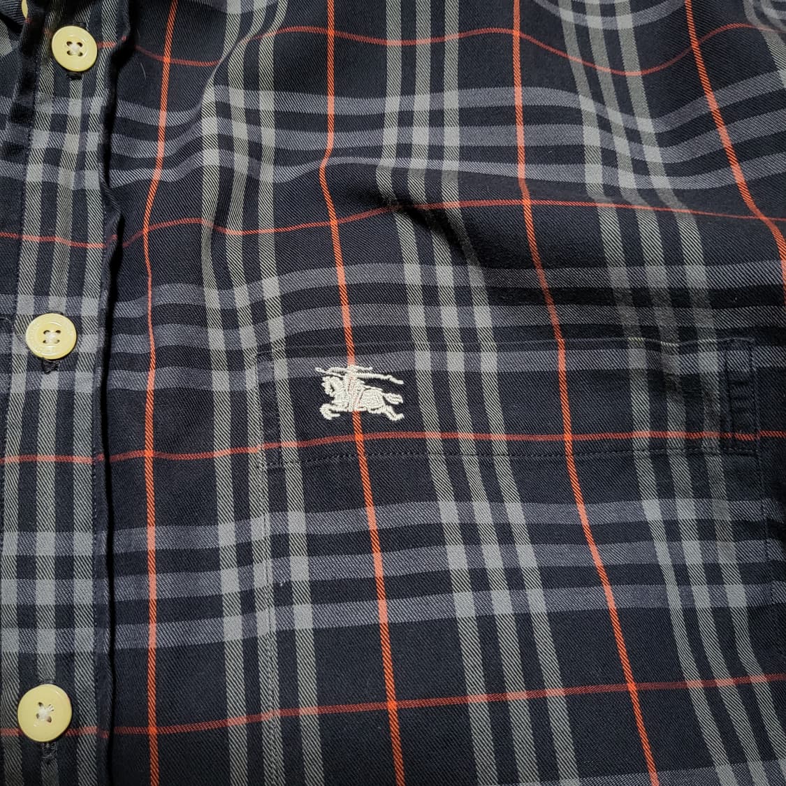 (L) 90s 빈티지 버버리 체크셔츠 버버리셔츠 노바체크 상품이미지6