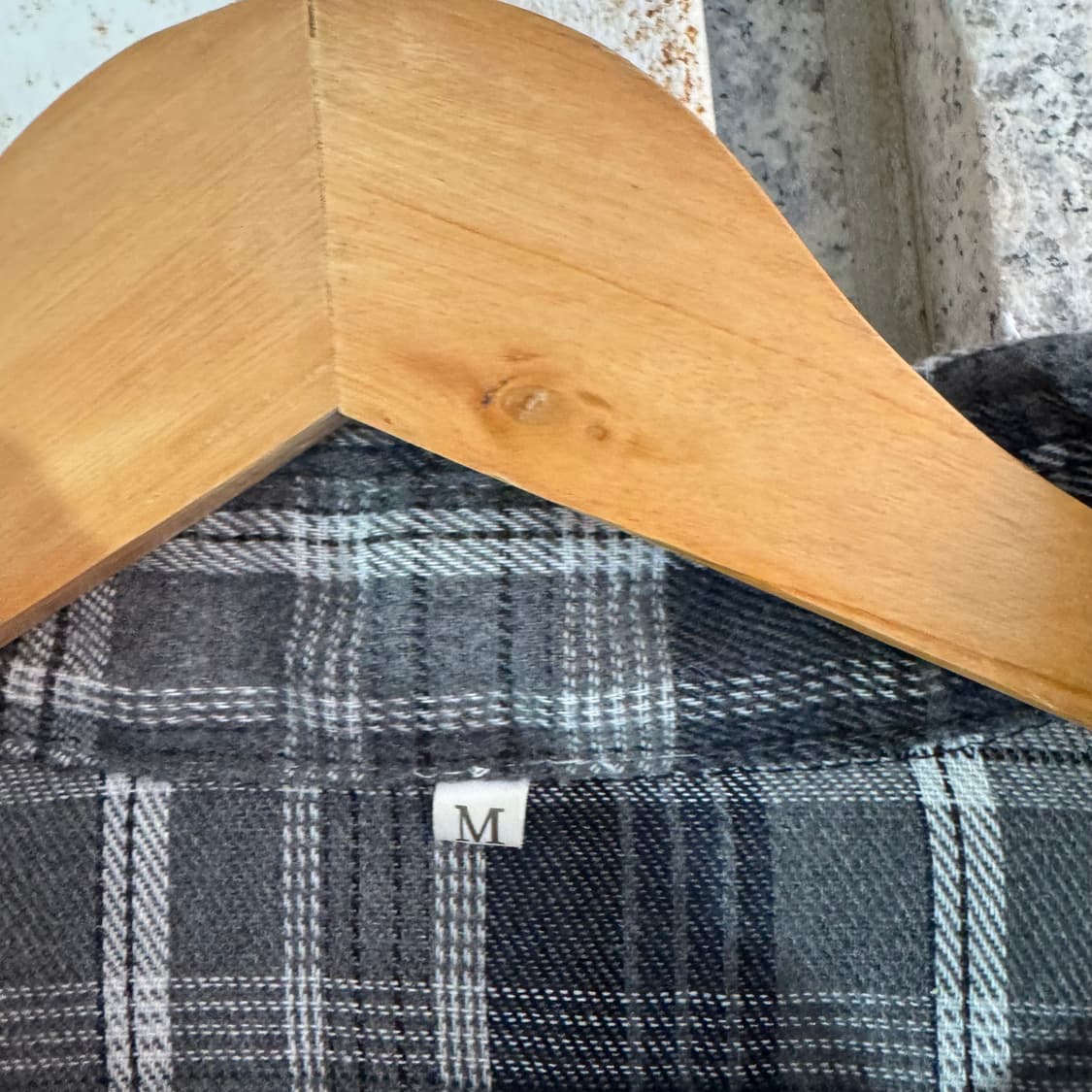 VTG 블랙 체크 패턴 셔츠 상품이미지8