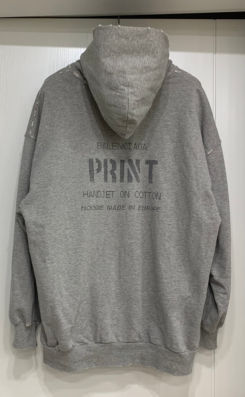 [S]발렌시아가 프린트 디스 후드집업 그레이 상품이미지2
