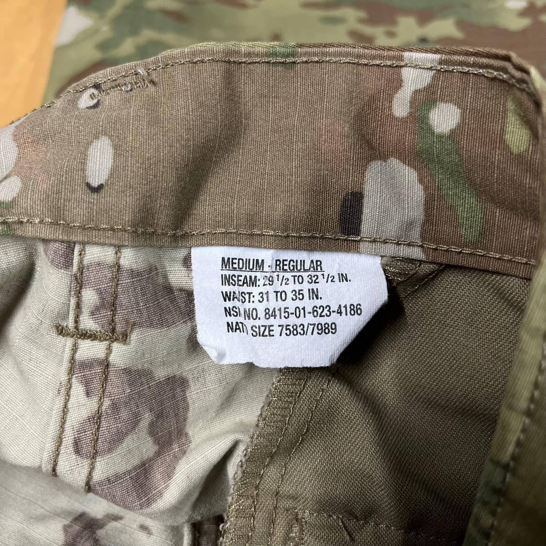 미군 밀리터리 OCP 멀티캠 카고 팬츠바지(Medium-Regular) 상품이미지6