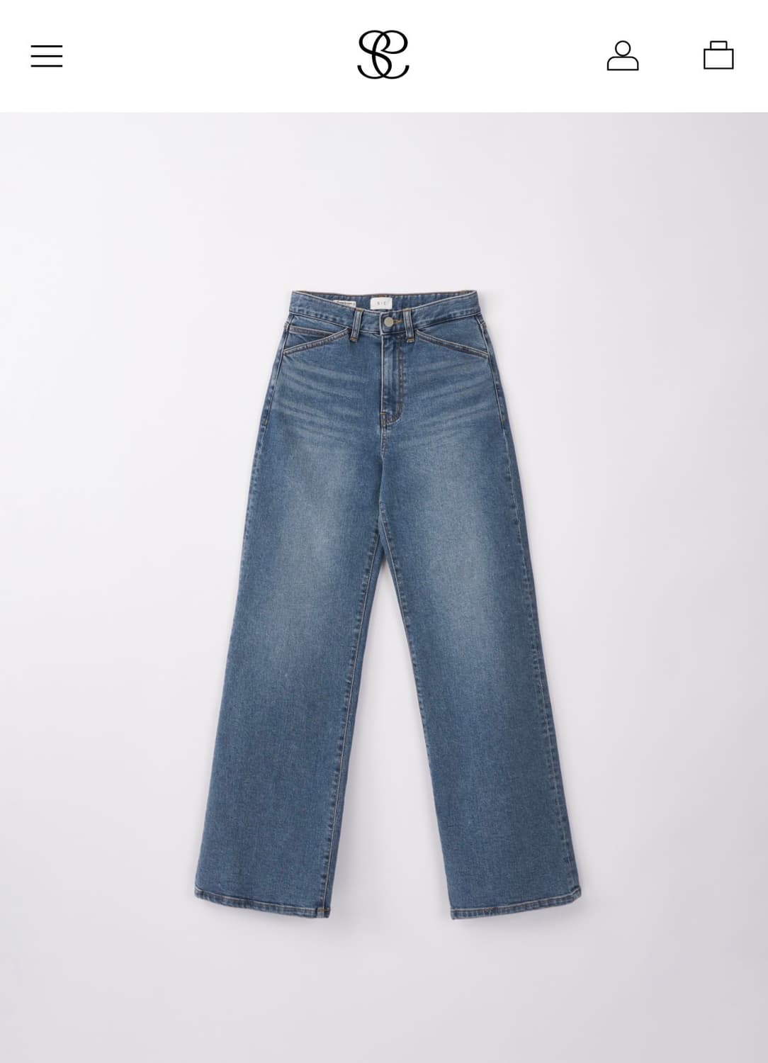 시에 sie 헤더코튼 스트레이트진(M,long) 상품이미지2