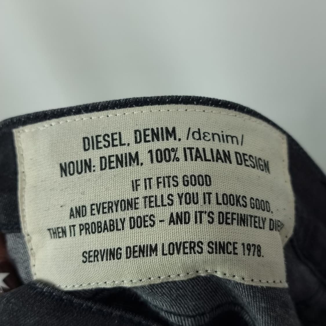 [DIESEL] 디젤 슬림핏 흑청 데님 팬츠 청바지 P01140 상품이미지7