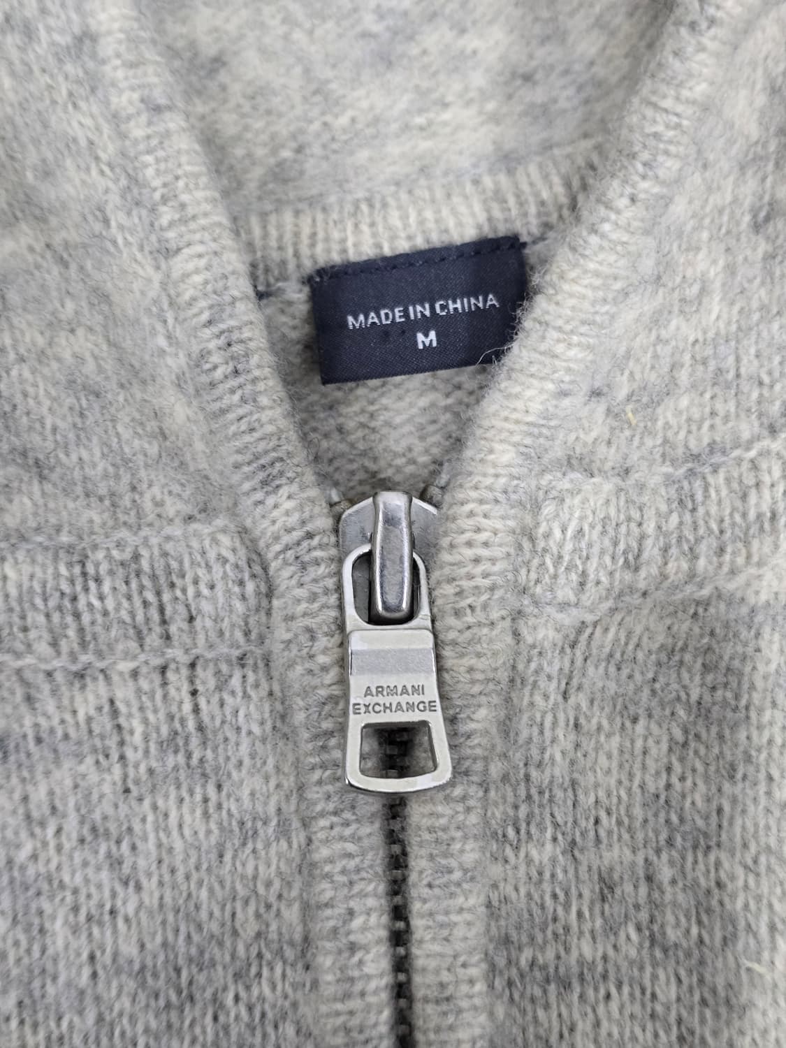 아르마니 익스체인지 니트 후드 집업 상품이미지5