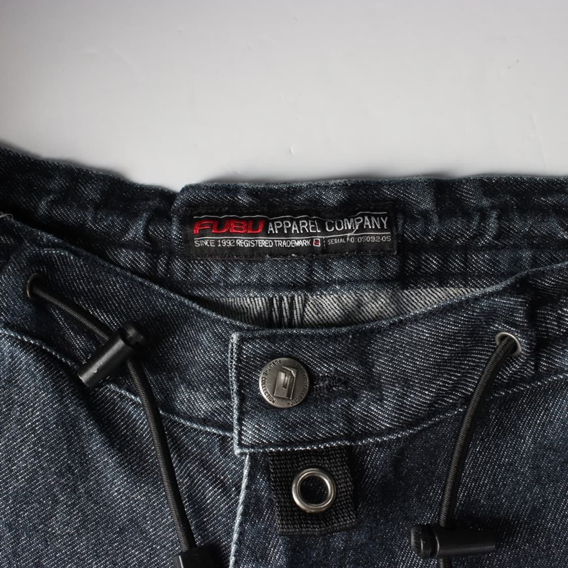 FUBU 00s 올드스쿨 스트링 와이드 데님 팬츠 상품이미지6