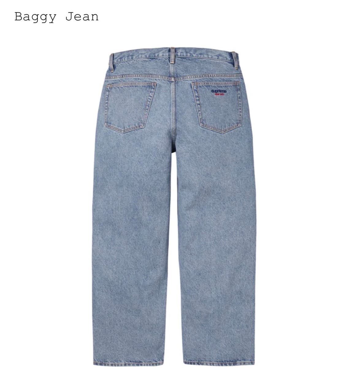 슈프림 25fw 배기진 워시드 인디고 연청 30사이즈 상품이미지2