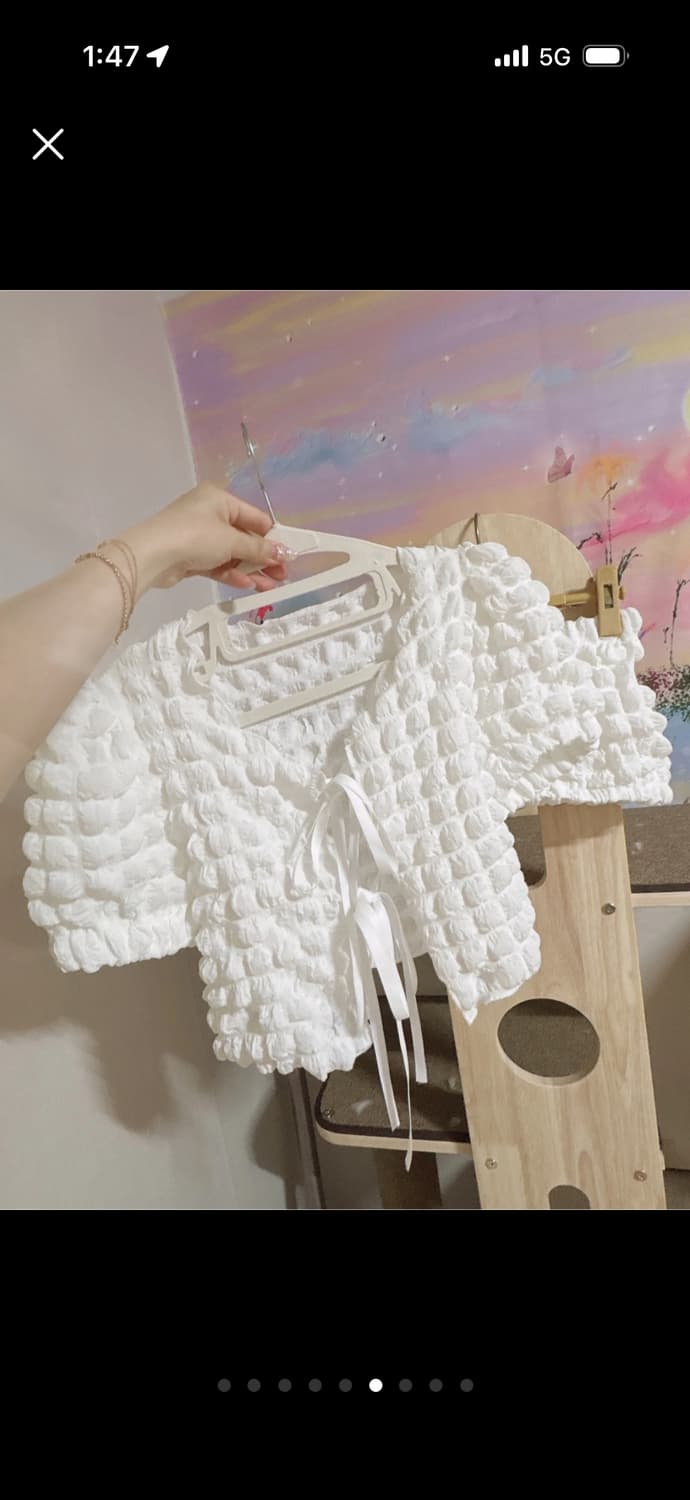 폼폼가디건&탑 세트 새상품 상품이미지6