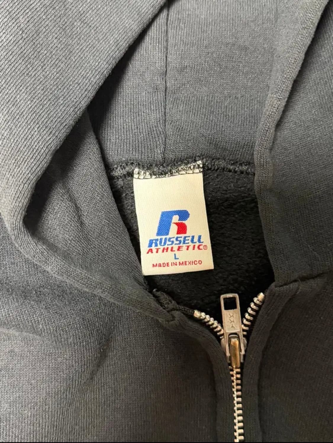 러셀 빈티지 후드집업 블랙 L 상품이미지2
