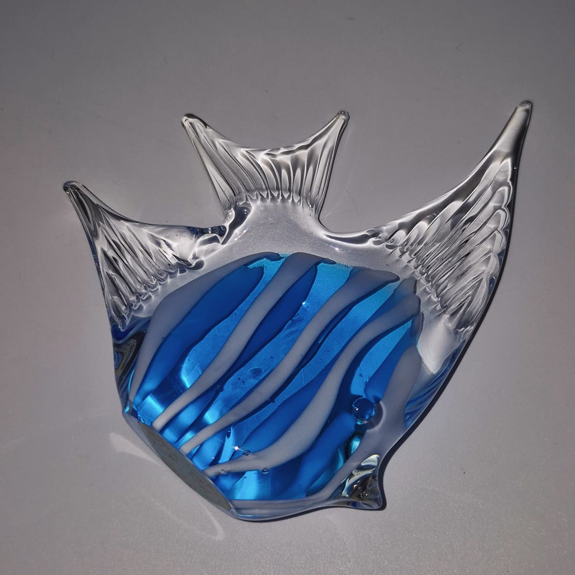 80s 오타루 아트글라스 엔젤피쉬 오브제 상품이미지10