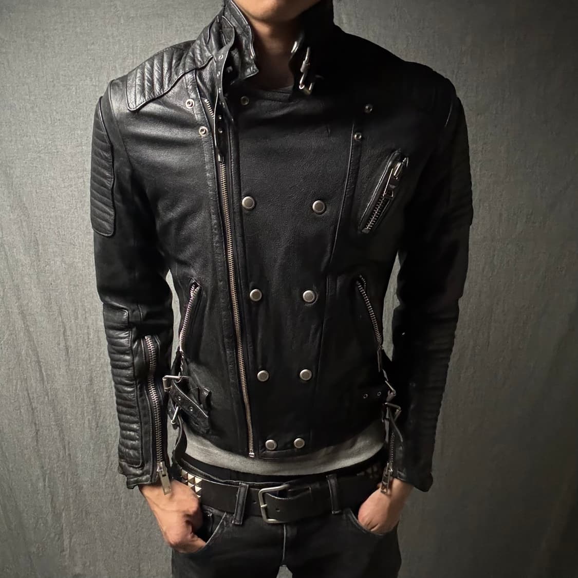 ltaly lamb skin rider jacket 상품이미지3