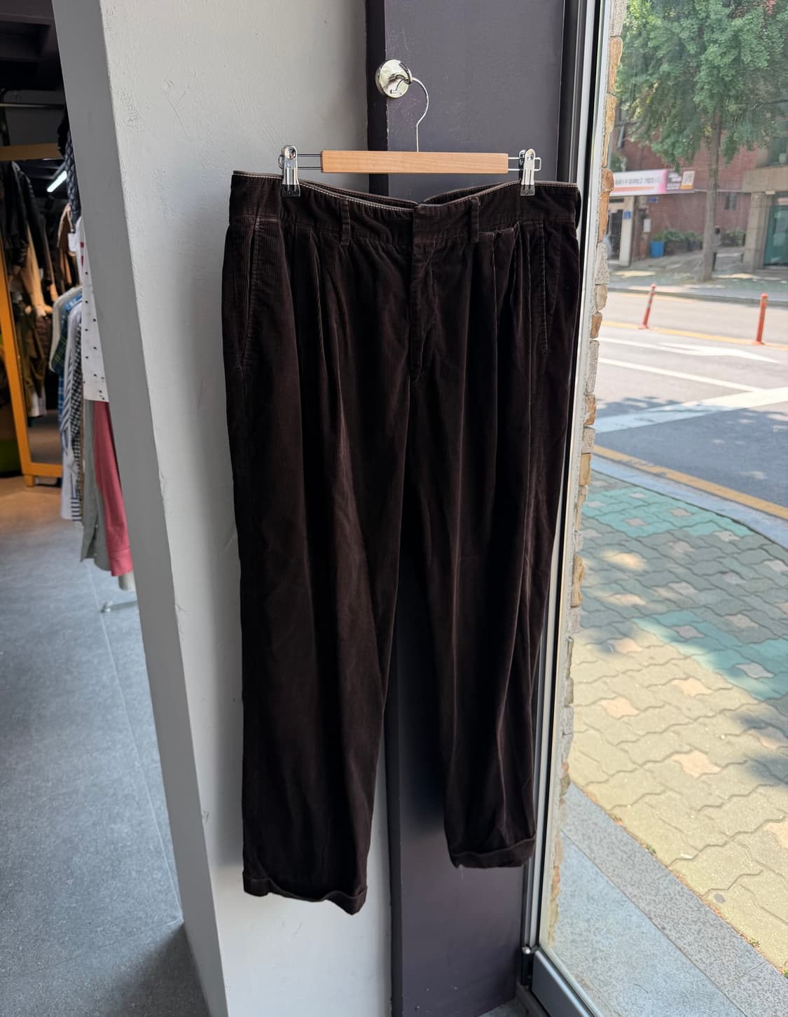 36/ 에르메스 코듀로이 투턱 클래식 팬츠 상품이미지3