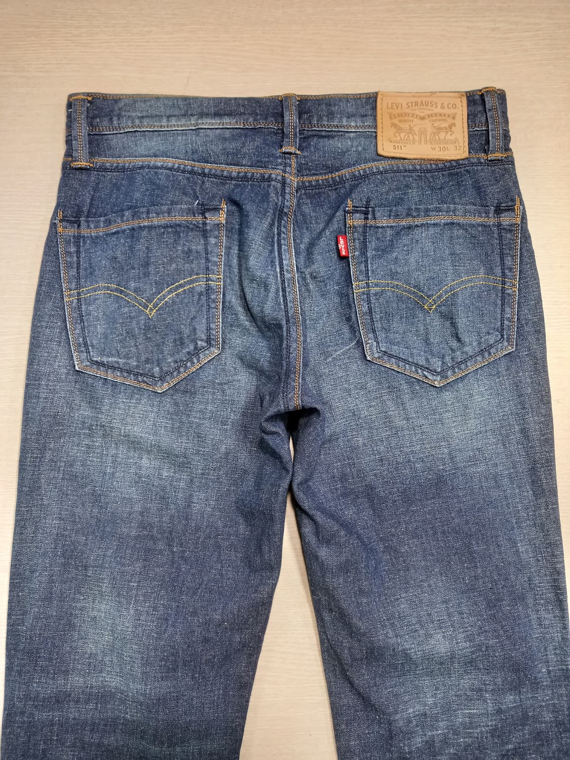 30 리바이스511 봄여름용 린넨18% 데미지워싱 리페어진 30-210 상품이미지4