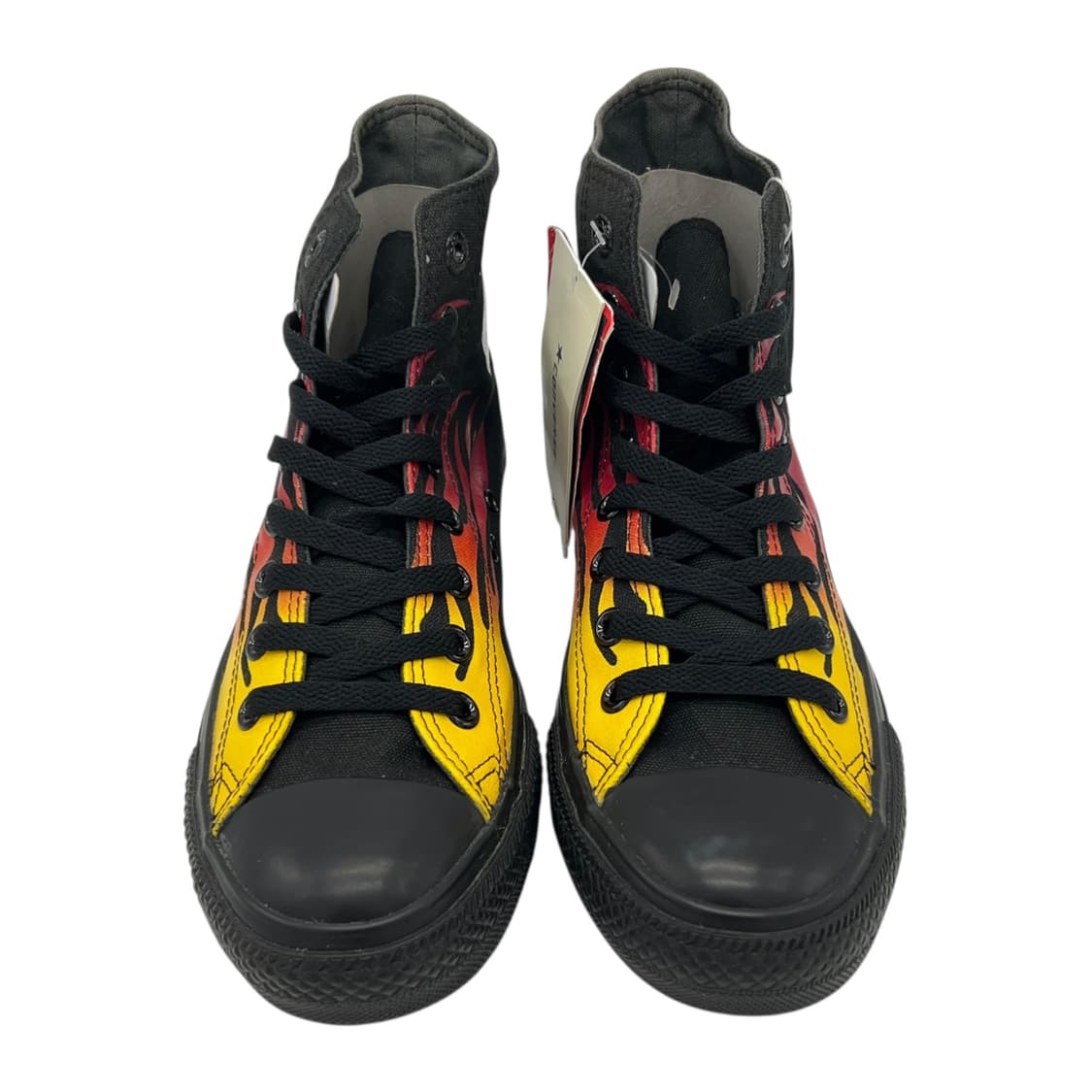 255 Vtg JPN 컨버스 척테일러 올스타 하이 블랙 플레임 상품이미지4