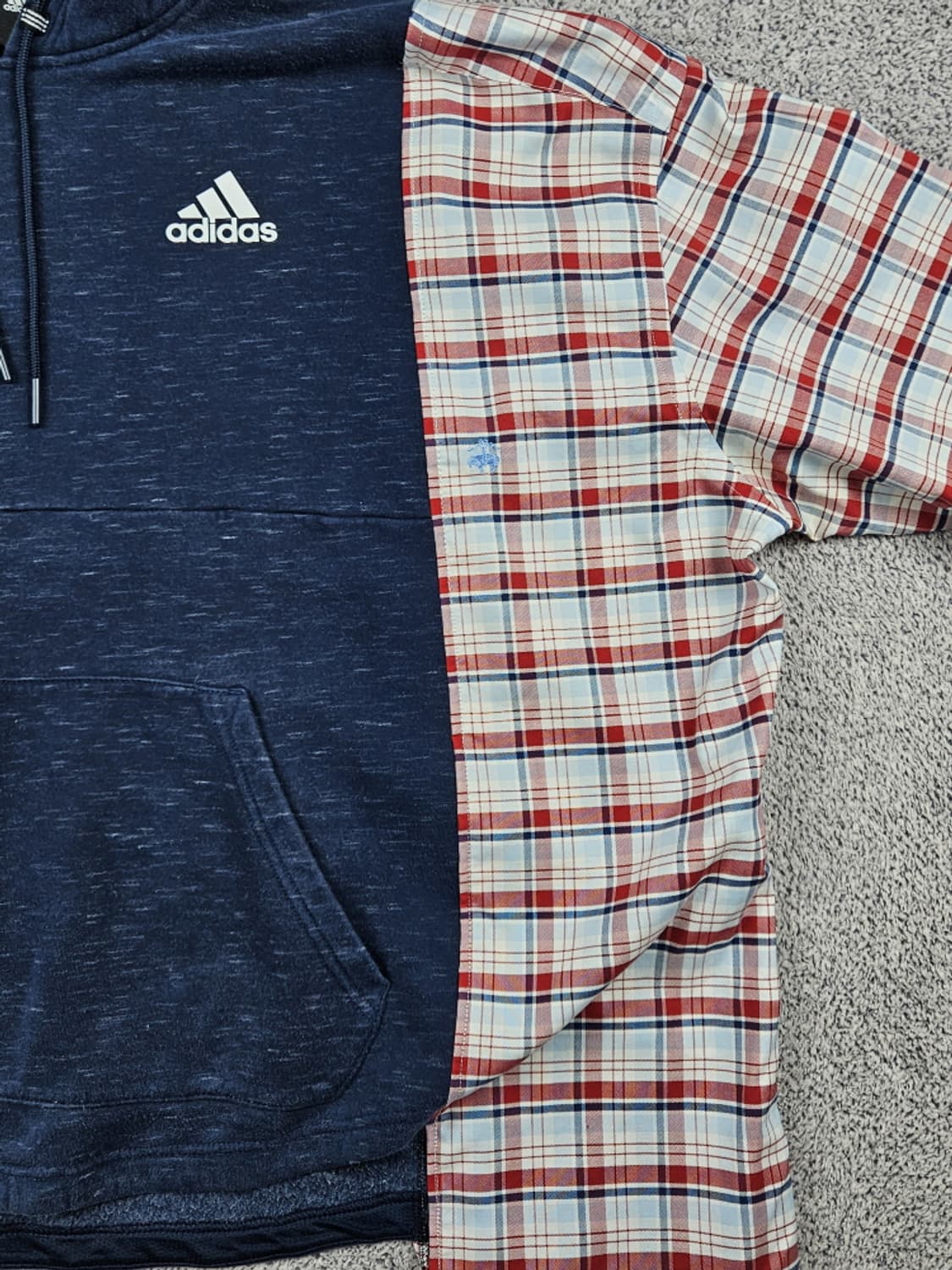 레이어컷 믹스드 아디다스X브룩스 커스텀 후디 (상세설명참조)/ 10224 상품이미지7