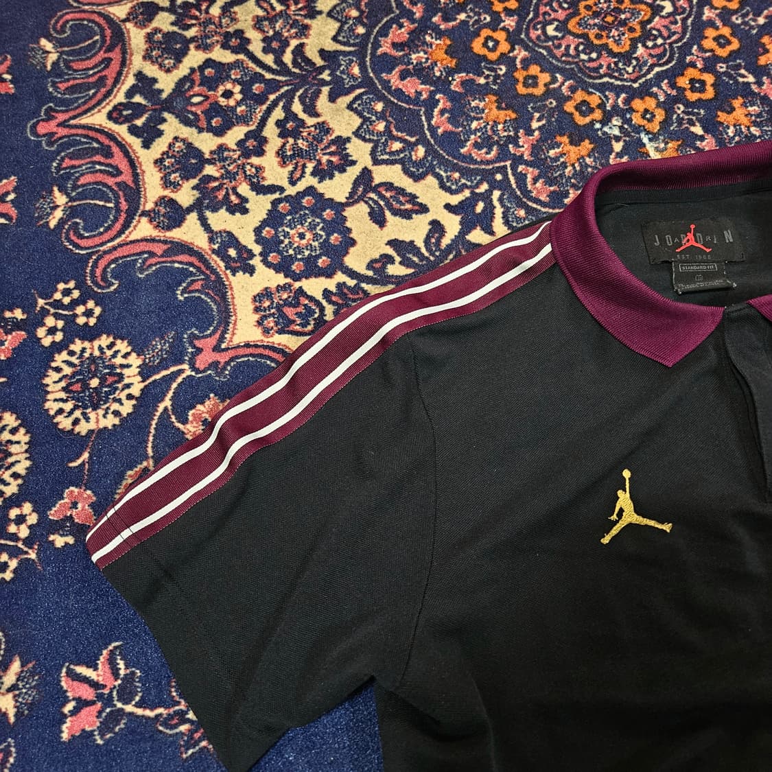 조던 x 파리생제르맹 라펠 폴로 카라넥 반팔티셔츠 XL 상품이미지4