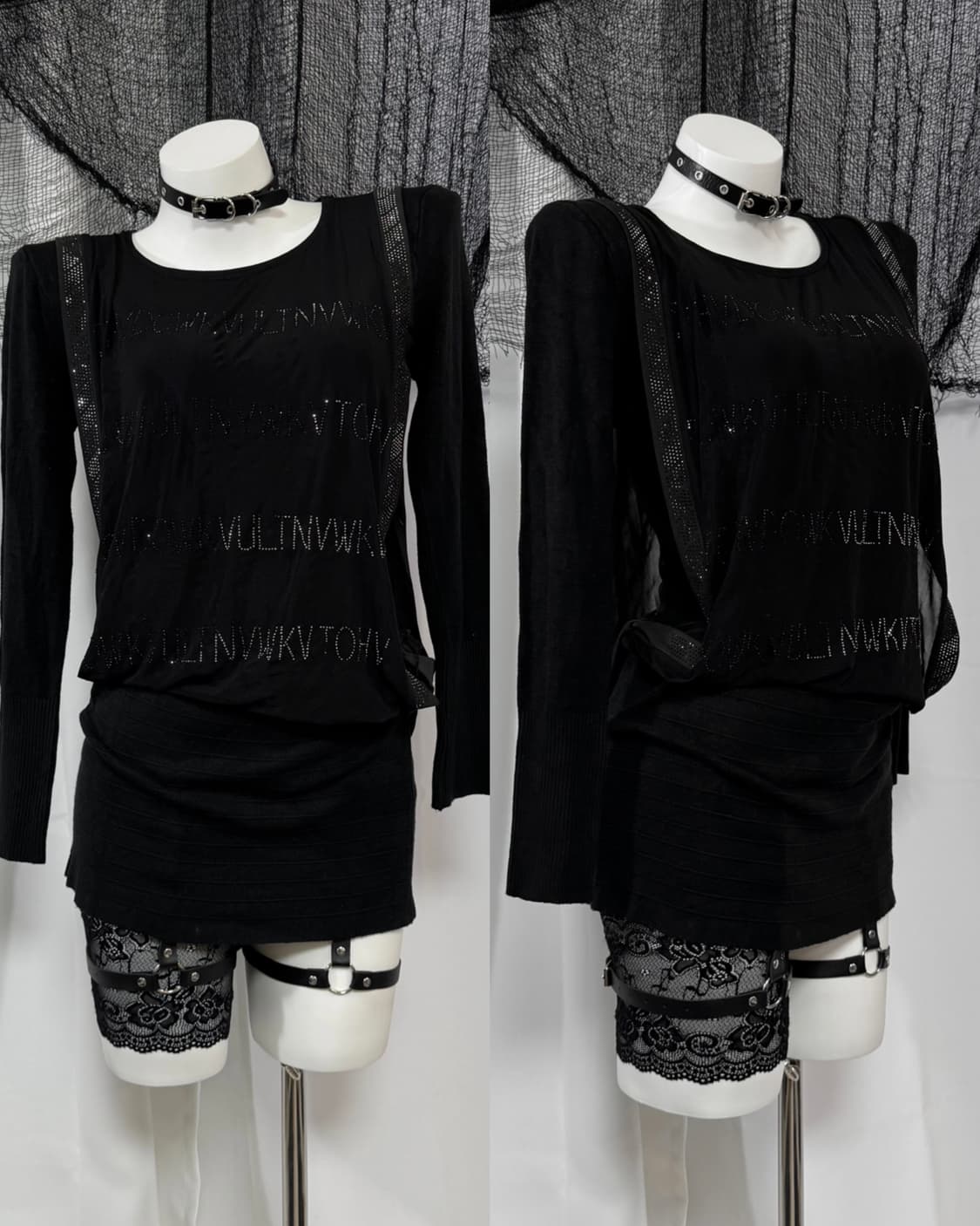 lettering cubic knit t-shirt 상품이미지1