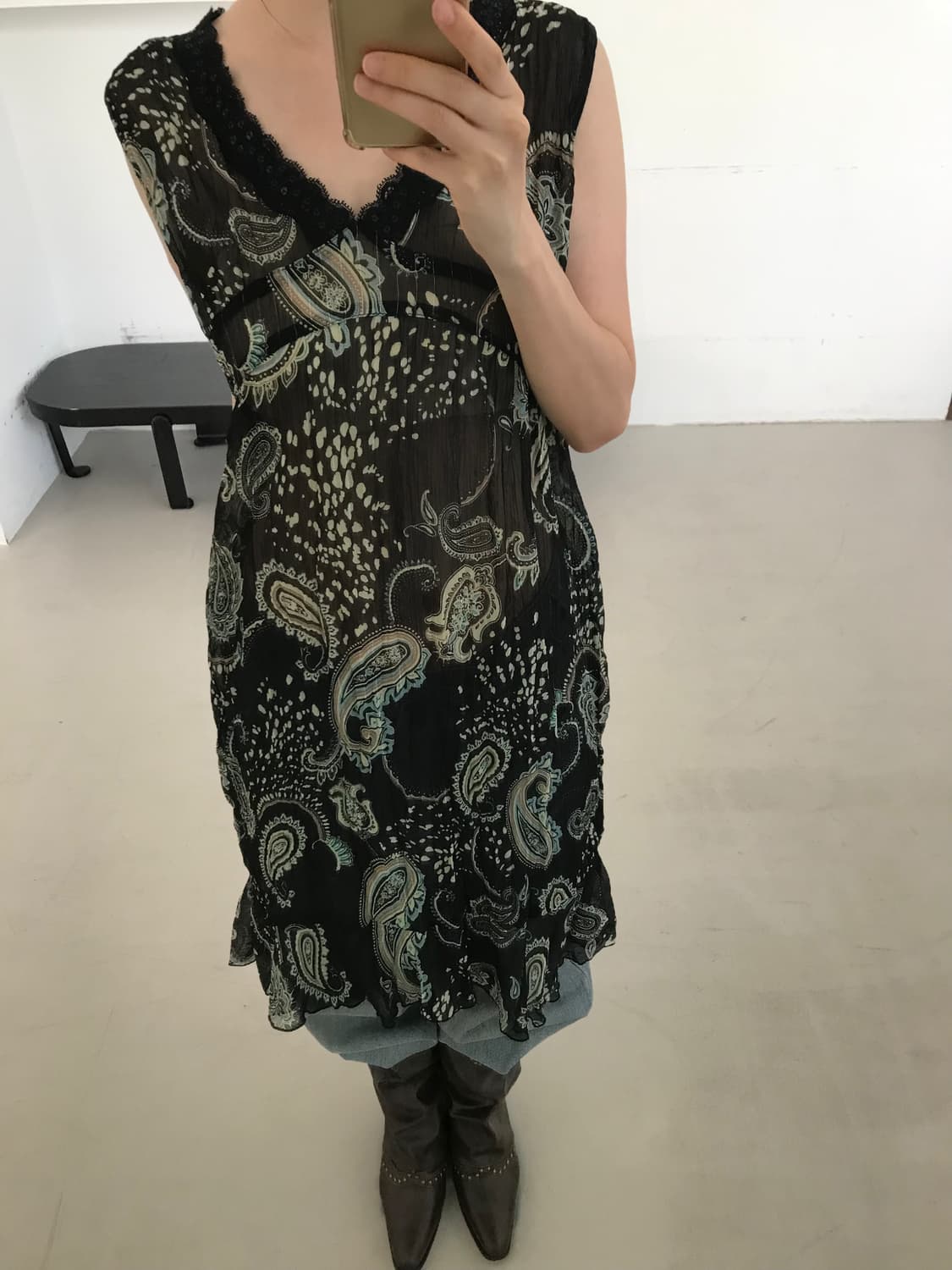 vintage paisley lace one-piece 상품이미지2