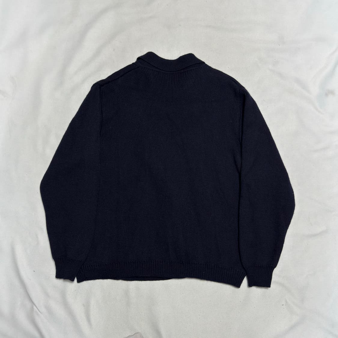 95 버버리 더블 브레스티트 네이비 니트 가디건 상품이미지3