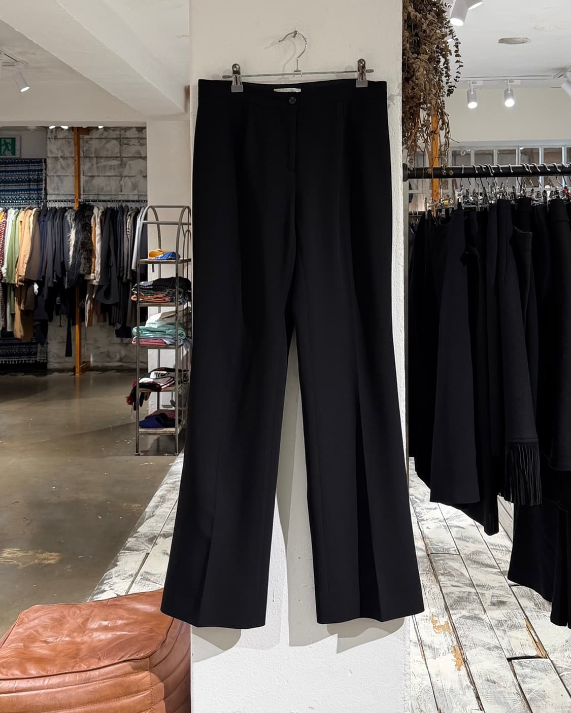 셀린느 블랙 슬랙스 와이드 팬츠 상품이미지1