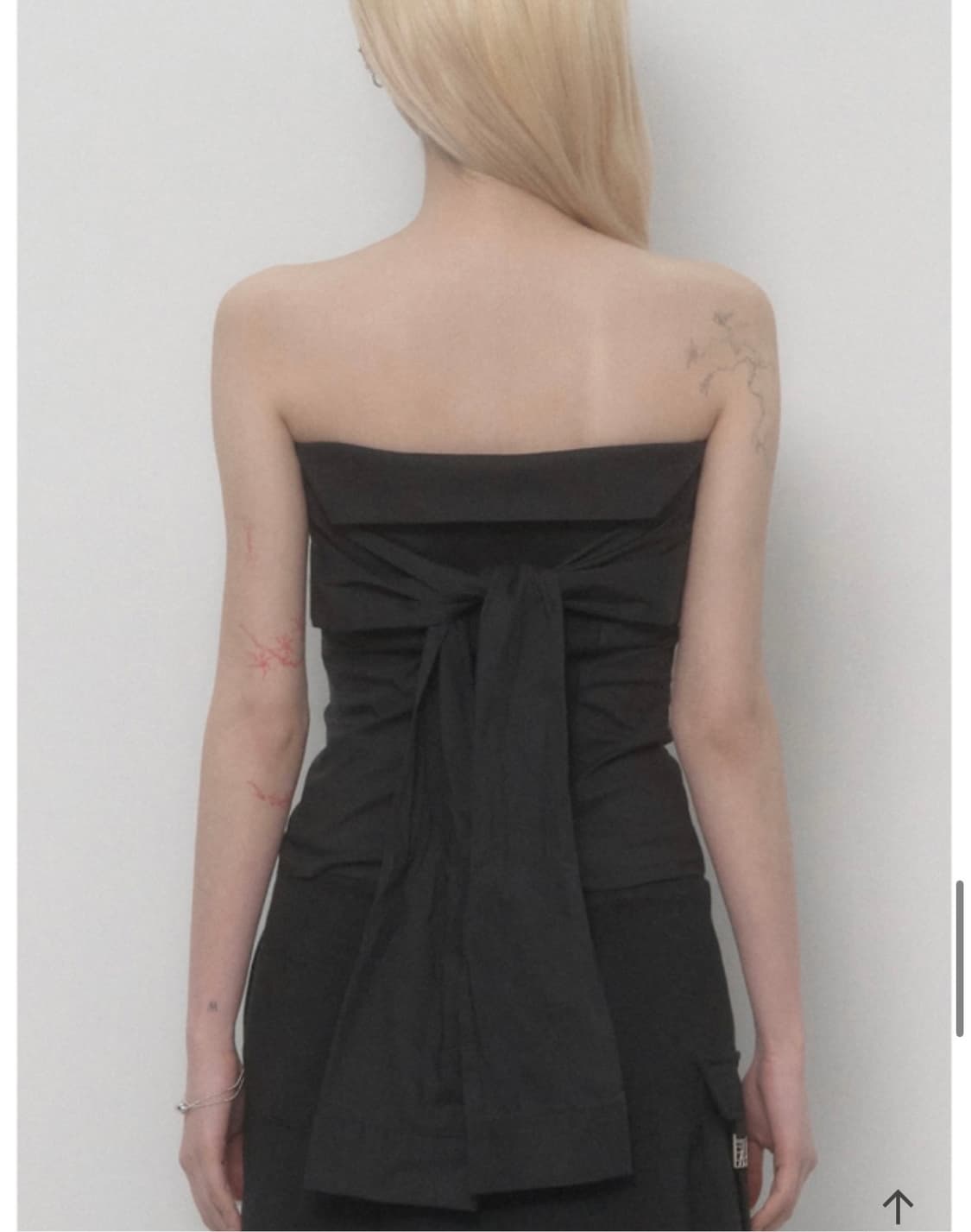 에트오소메 tie shirt tube top 상품이미지2