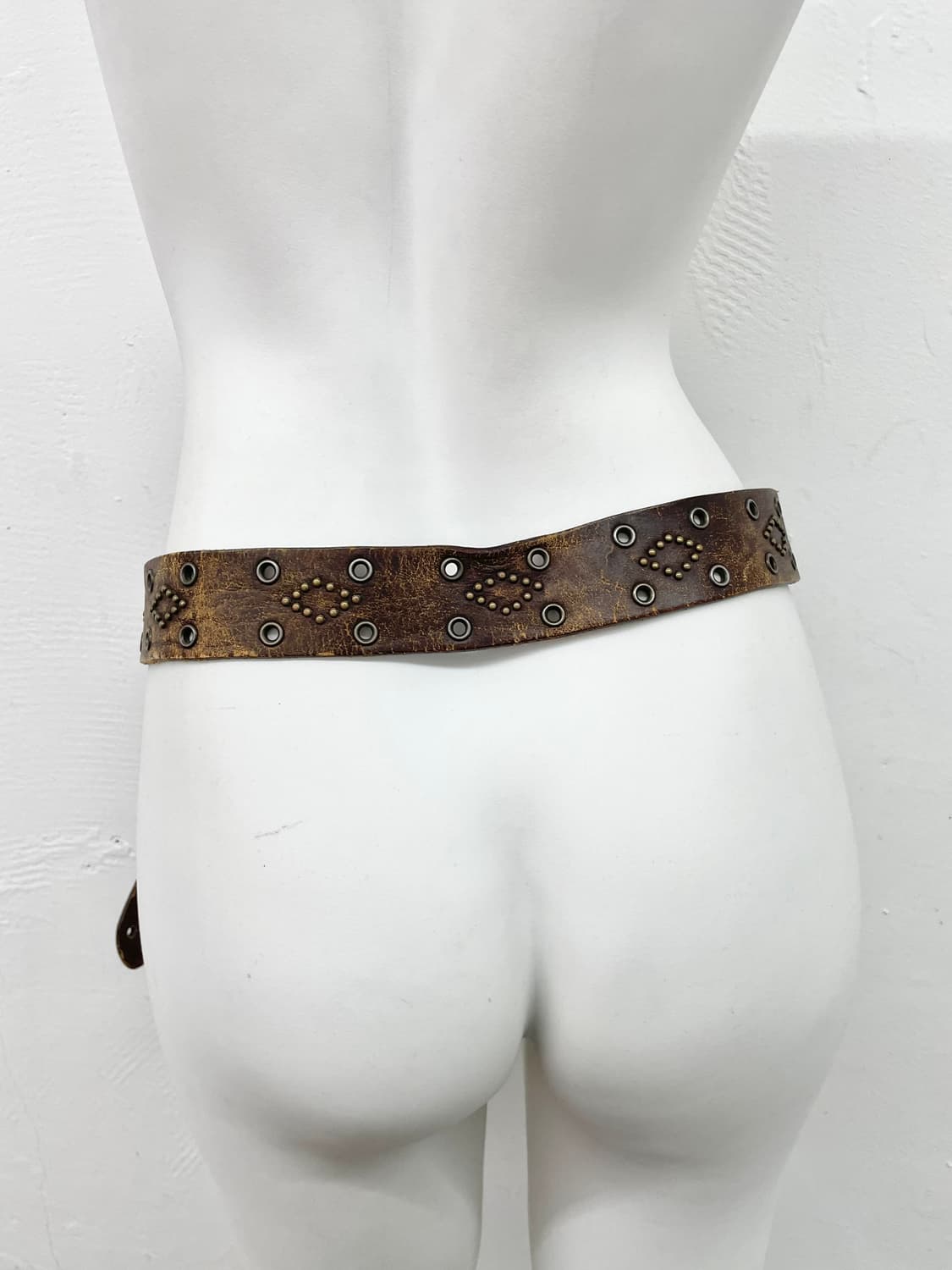 리얼레더 오리엔탈 펀칭 버클 벨트 상품이미지3