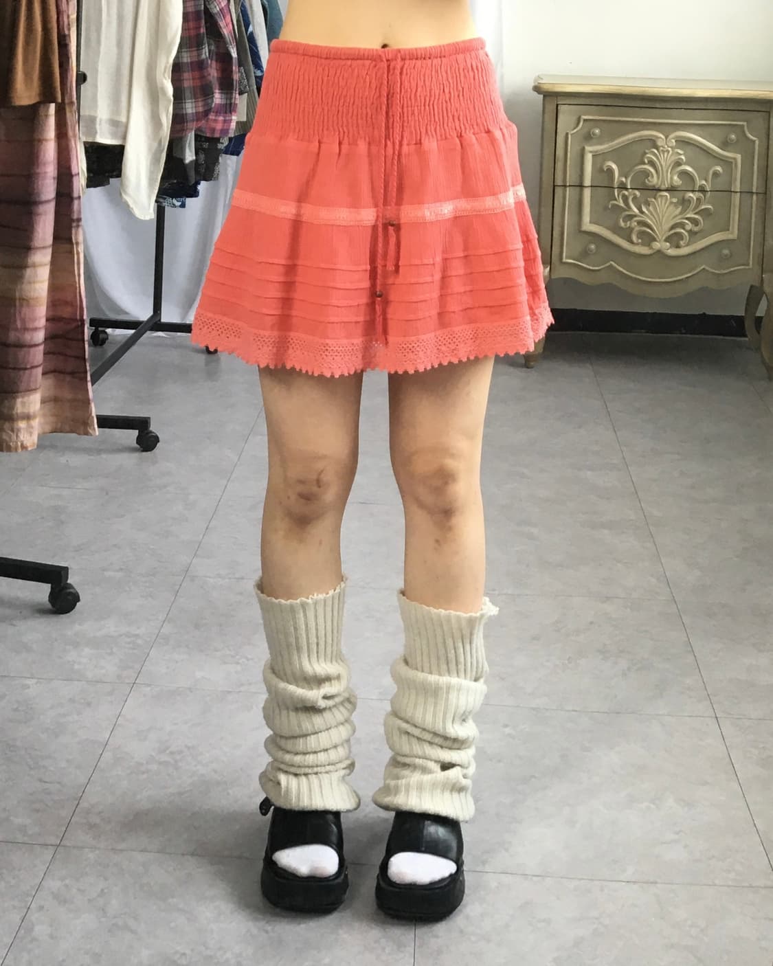 Crochet trimming skirt 상품이미지4