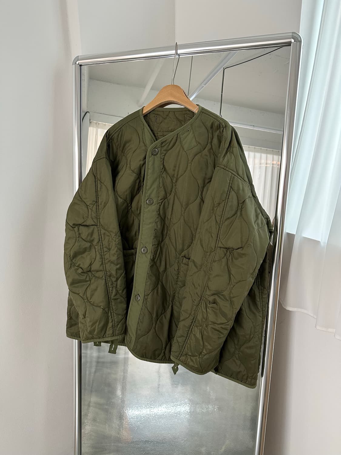 빔즈 M-65 개파카 피쉬테일 야상 모즈코트 라이너 내피 퀼팅 자켓 상품이미지5