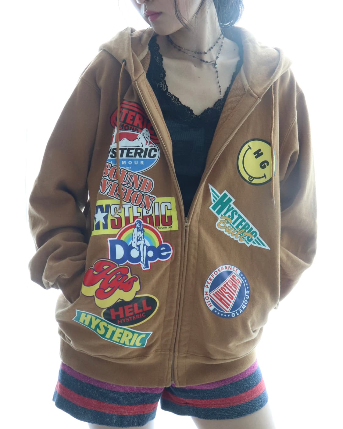 [Hysteric Glamour] Logo Patchwork Hoodie 상품이미지6