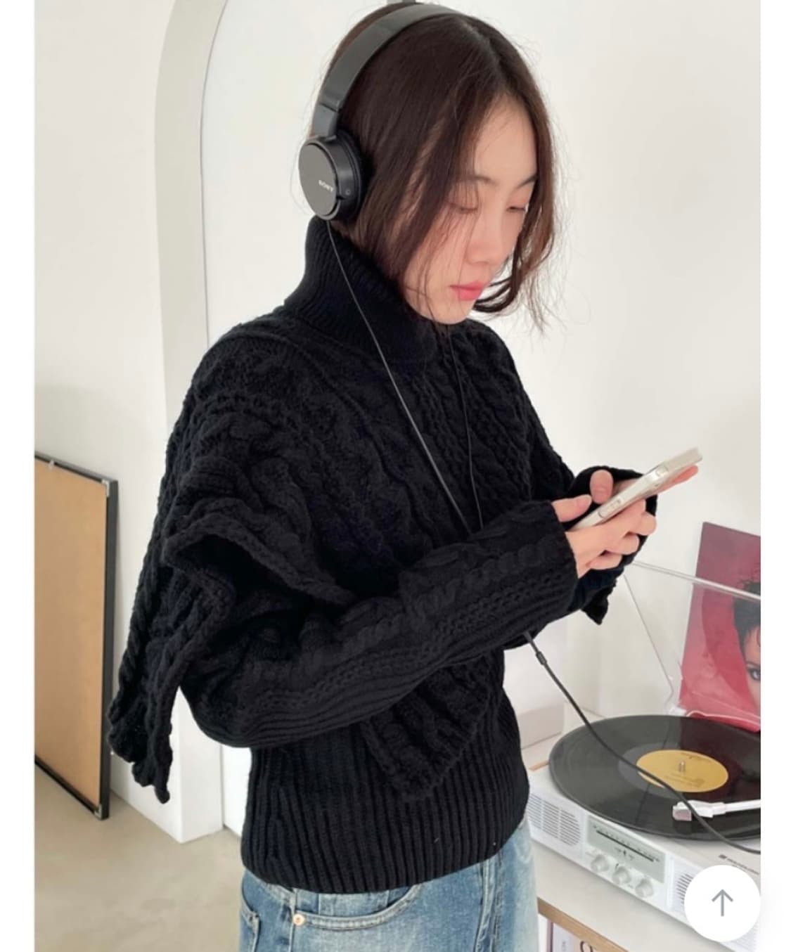 김아홉 케이프 니트 (아이보리) 상품이미지3