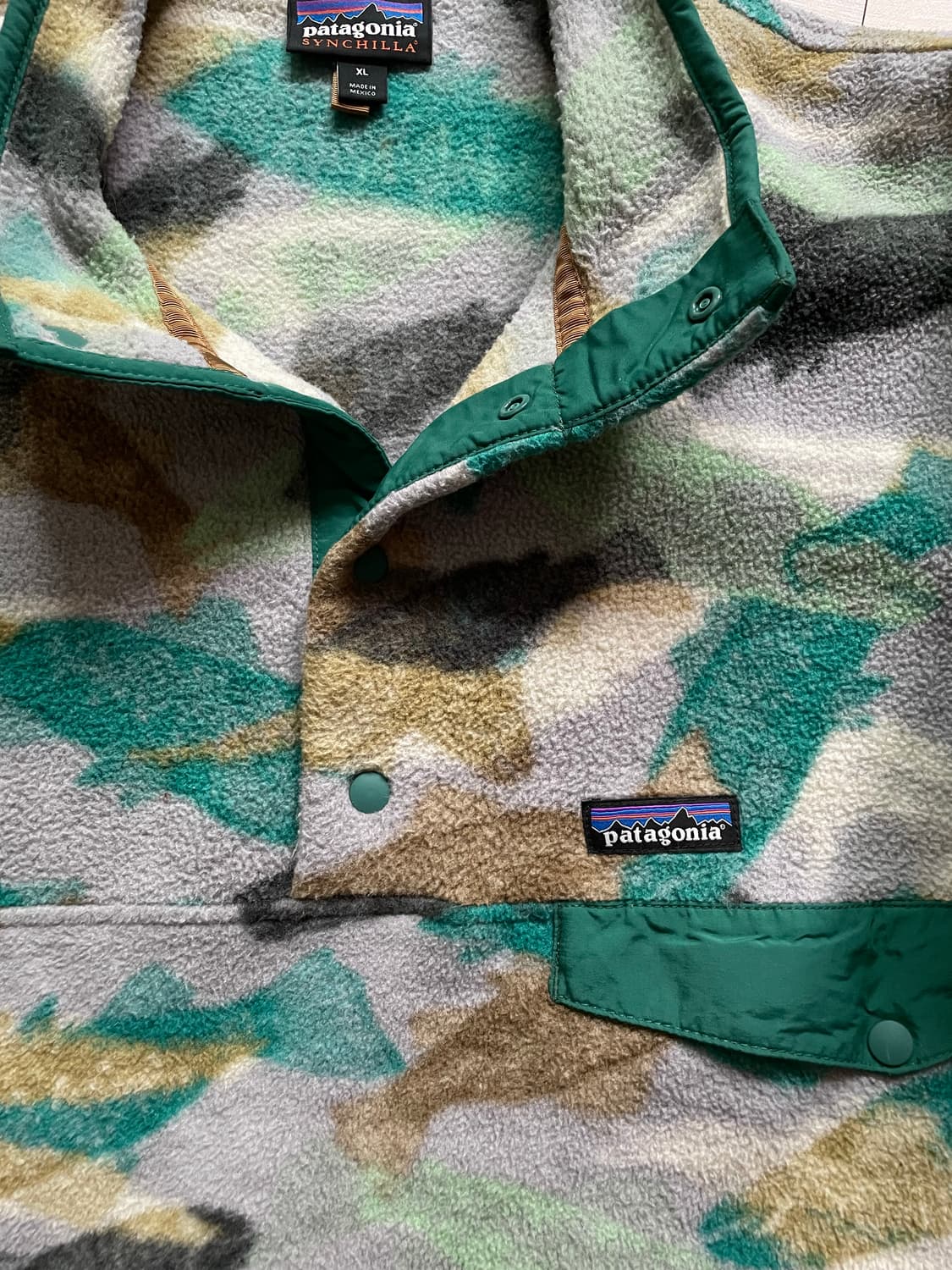 파타고니아 신칠라 연어떼 송어 패턴 rare patagonia 상품이미지4