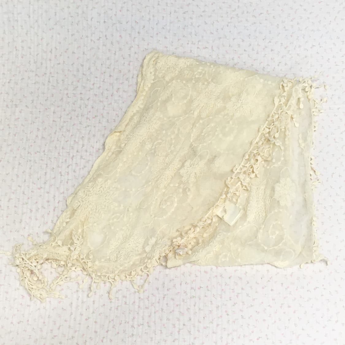 JPN/ 레이스스카프 아이보리스카프 모리걸스카프 모리룩스카프 상품이미지8