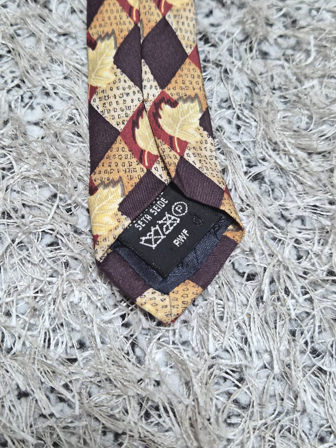 던힐Dunhill 낙엽 패턴 넥타이 Free - N54 상품이미지8