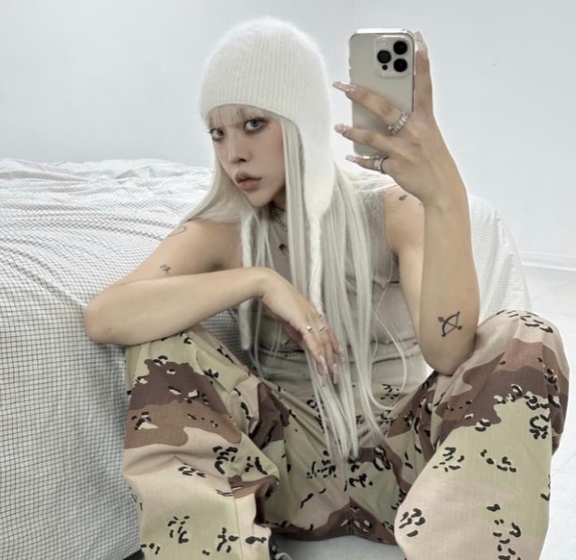 어도어 앙고라 비니 상품이미지2